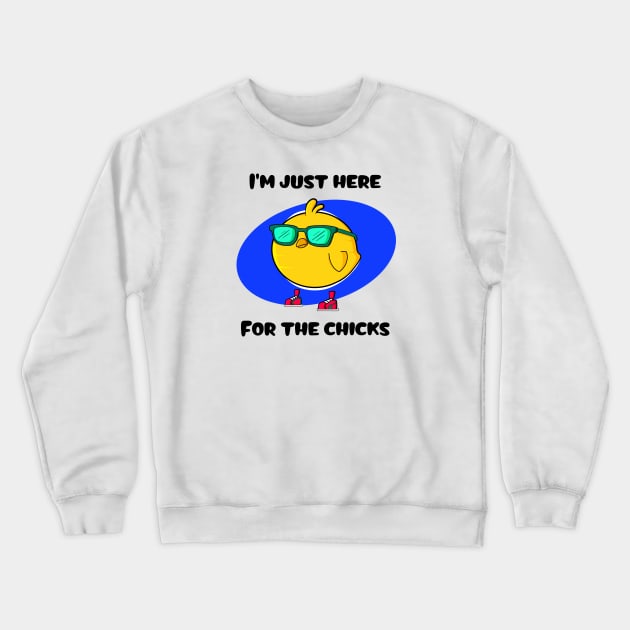 Chick Magnet Crewneck Sweatshirt by Art by Nabes